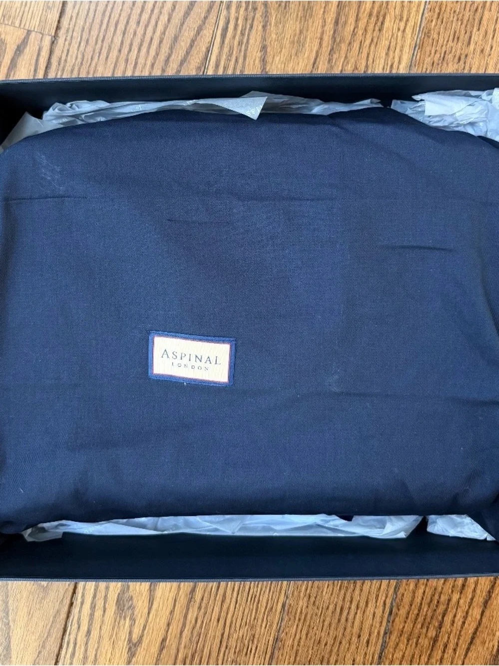Aspinal of London Black Laptop Bag